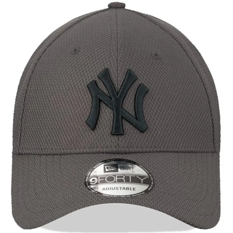 petten-gebogen-grijs-verstelbaar-9forty-diamond-era-van-new-york-yankees-mlb-van-new-era