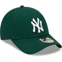 petten-gebogen-groen-verstelbaar-9forty-league-essential-van-new-york-yankees-mlb-van-new-era