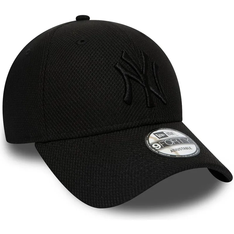 petten-gebogen-zwart-verstelbaar-9forty-diamond-era-van-new-york-yankees-mlb-van-new-era petten-gebogen-zwart-verstelbaar-9forty-diamond-era-van-new-york-yankees-mlb-van-new-era