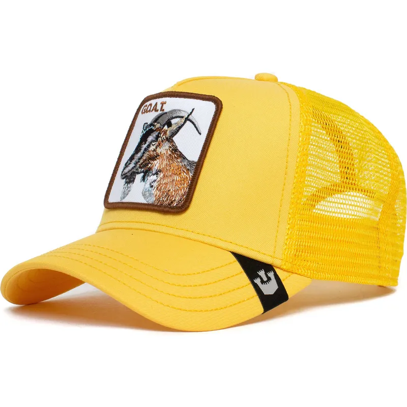 petten-gebogen-geel-snapback-the-goat-the-farm-van-goorin-bros