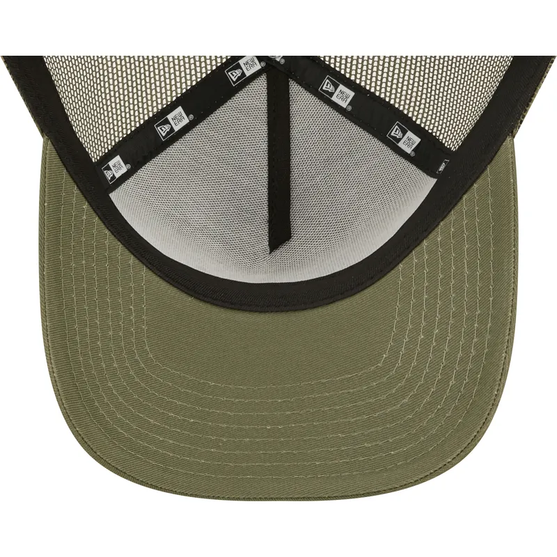petten-gebogen-groen-snapback-a-frame-tonal-mesh-van-new-york-yankees-mlb-van-new-era