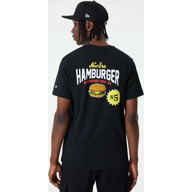 t-shirt-korte-mouw-zwart-good-burger-good-life-food-graphic-van-new-era
