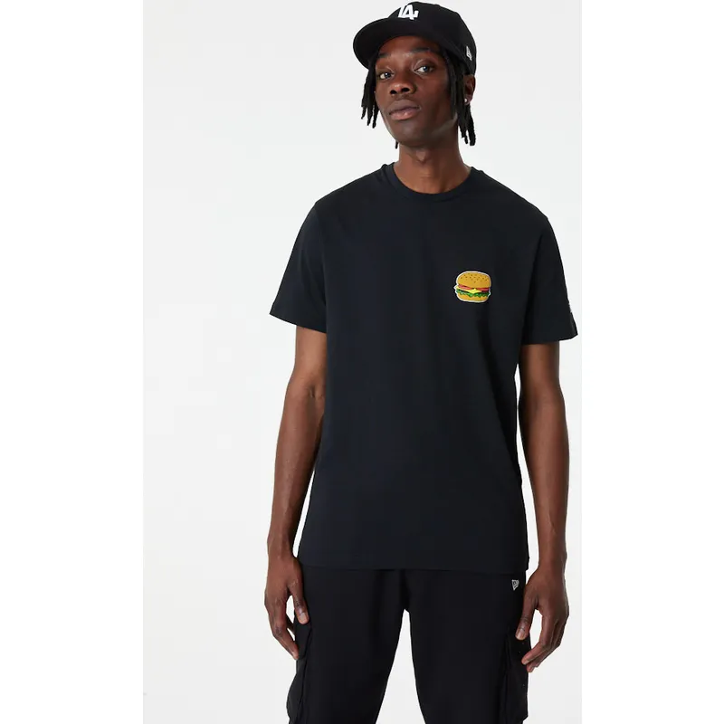t-shirt-korte-mouw-zwart-good-burger-good-life-food-graphic-van-new-era