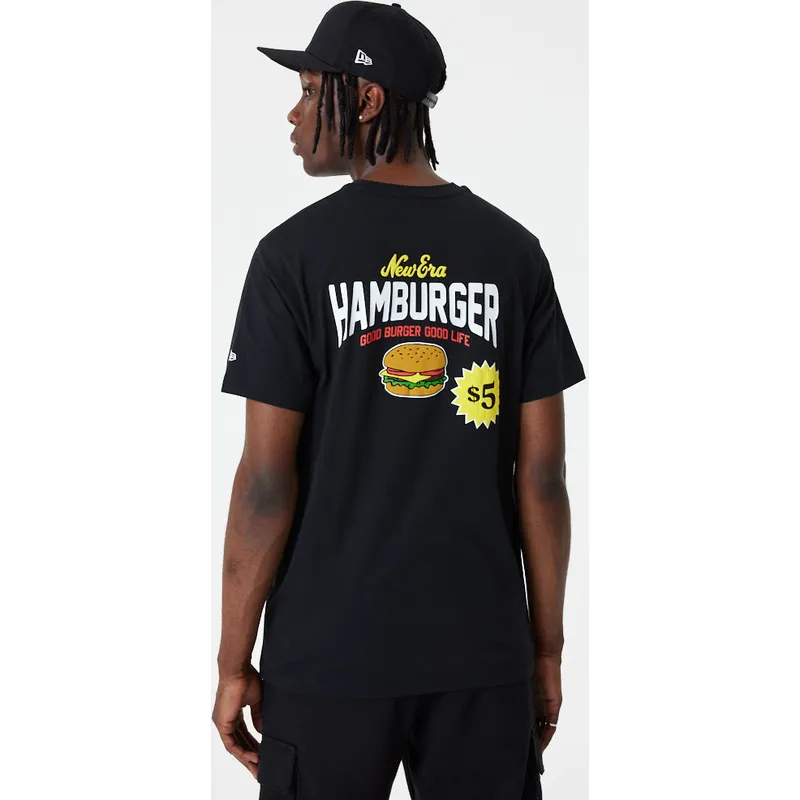 t-shirt-korte-mouw-zwart-good-burger-good-life-food-graphic-van-new-era