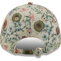 petten-gebogen-beige-verstelbaar-9forty-all-over-print-floral-van-new-york-yankees-mlb-van-new-era