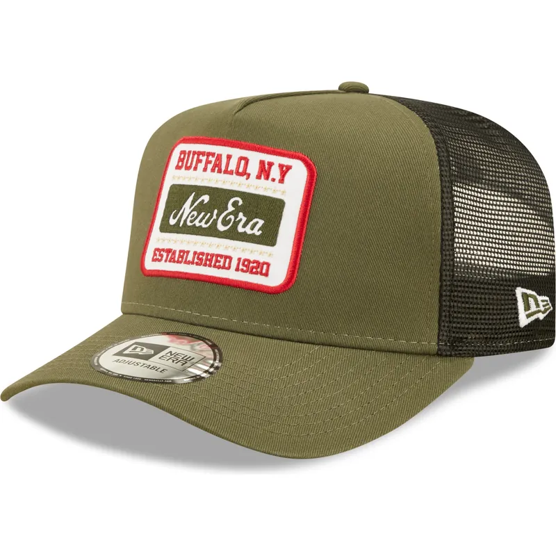 petten-gebogen-groen-snapback-buffalo-new-york-a-frame-state-patch-van-new-era