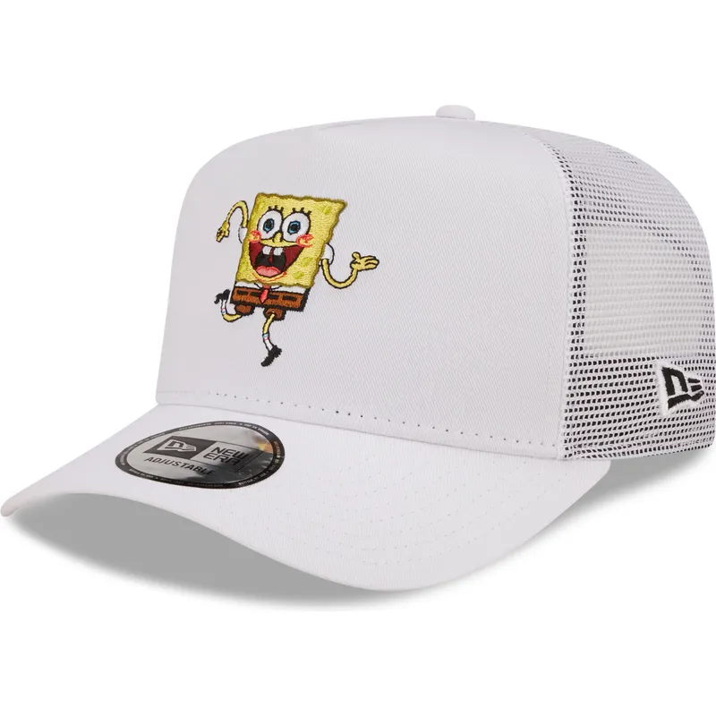 petten-gebogen-wit-snapback-a-frame-van-spongebob-van-new-era petten-gebogen-wit-snapback-a-frame-van-spongebob-van-new-era