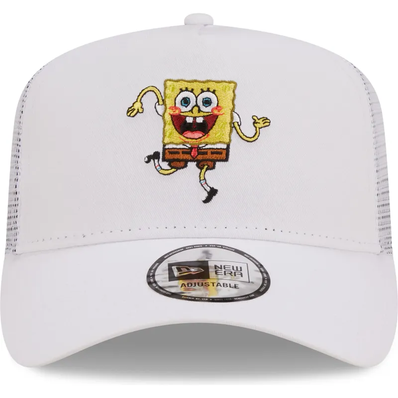 petten-gebogen-wit-snapback-a-frame-van-spongebob-van-new-era petten-gebogen-wit-snapback-a-frame-van-spongebob-van-new-era