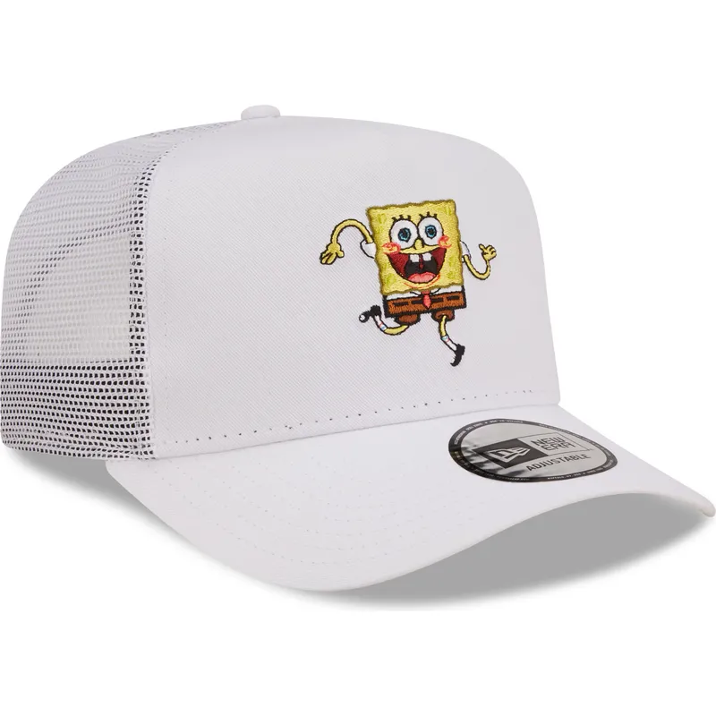 petten-gebogen-wit-snapback-a-frame-van-spongebob-van-new-era petten-gebogen-wit-snapback-a-frame-van-spongebob-van-new-era