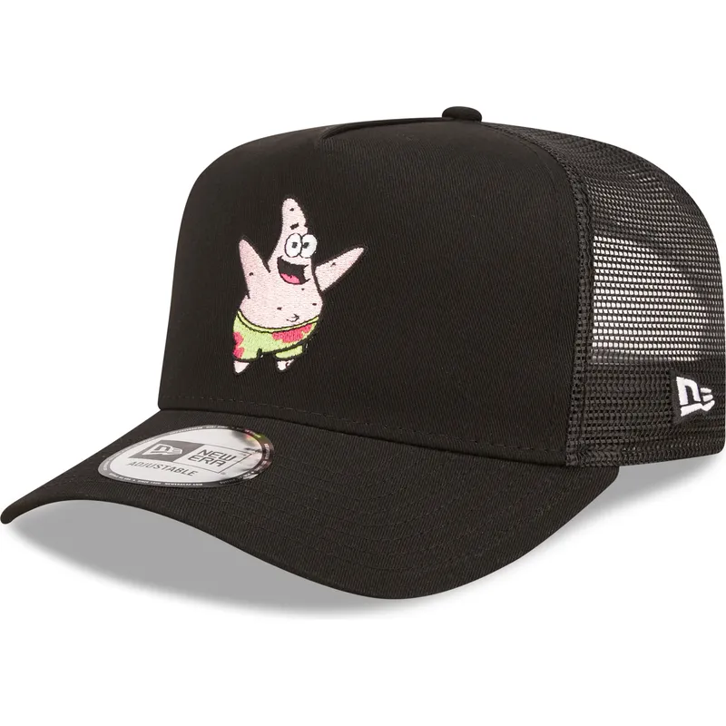 petten-gebogen-zwart-snapback-a-frame-van-patrick-ster-spongebob-van-new-era