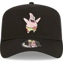 petten-gebogen-zwart-snapback-a-frame-van-patrick-ster-spongebob-van-new-era