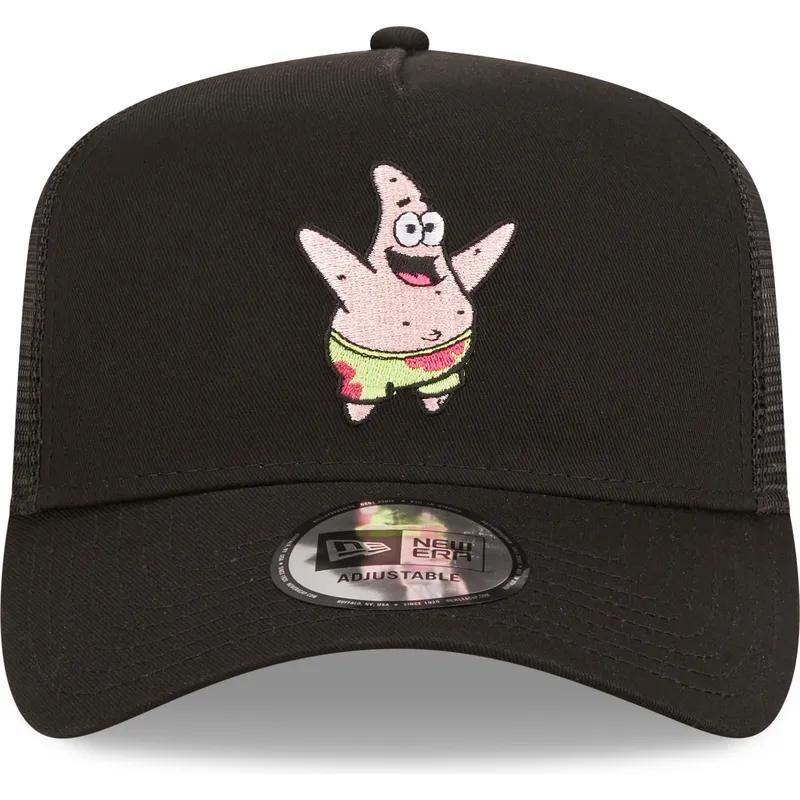 petten-gebogen-zwart-snapback-a-frame-van-patrick-ster-spongebob-van-new-era