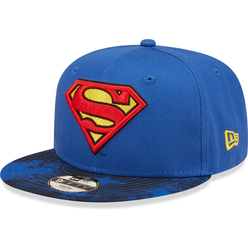 petten-plat-blauw-snapback-voor-kinderen-9fifty-van-superman-dc-comics-van-new-era petten-plat-blauw-snapback-voor-kinderen-9fifty-van-superman-dc-comics-van-new-era
