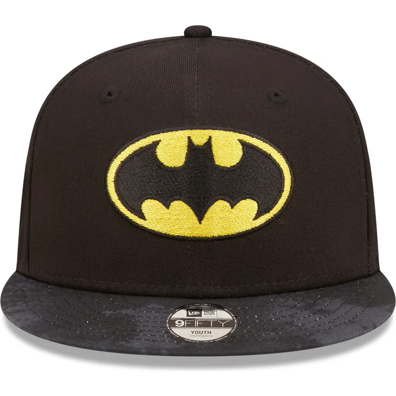 petten-plat-zwart-snapback-voor-kinderen-9fifty-van-batman-dc-comics-van-new-era