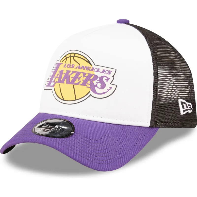 petten-gebogen-paars-snapback-a-frame-frame-team-colour-van-los-angeles-lakers-nba-van-new-era