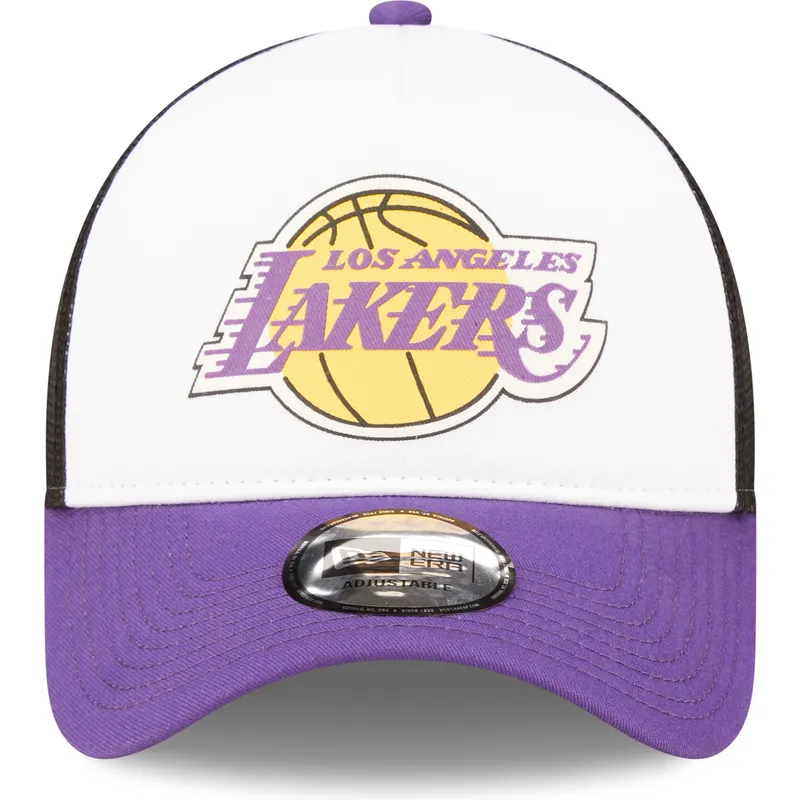 petten-gebogen-paars-snapback-a-frame-frame-team-colour-van-los-angeles-lakers-nba-van-new-era
