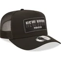 petten-gebogen-zwart-snapback-new-york-a-frame-repreve-usa-state-van-new-era