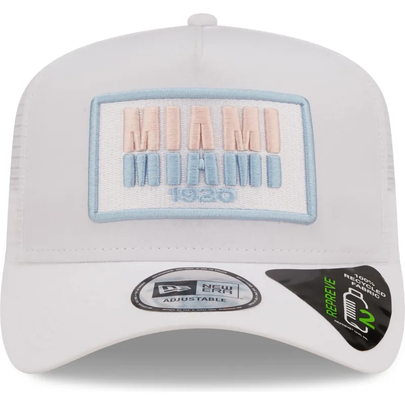 petten-gebogen-wit-snapback-miami-a-frame-repreve-usa-state-van-new-era petten-gebogen-wit-snapback-miami-a-frame-repreve-usa-state-van-new-era
