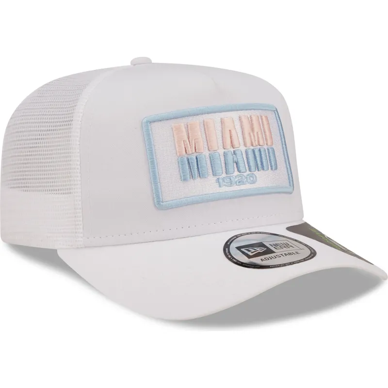 petten-gebogen-wit-snapback-miami-a-frame-repreve-usa-state-van-new-era petten-gebogen-wit-snapback-miami-a-frame-repreve-usa-state-van-new-era