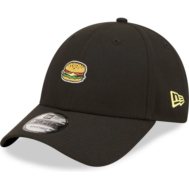 petten-gebogen-zwart-verstelbaar-good-burger-good-life-9forty-food-icon-van-new-era