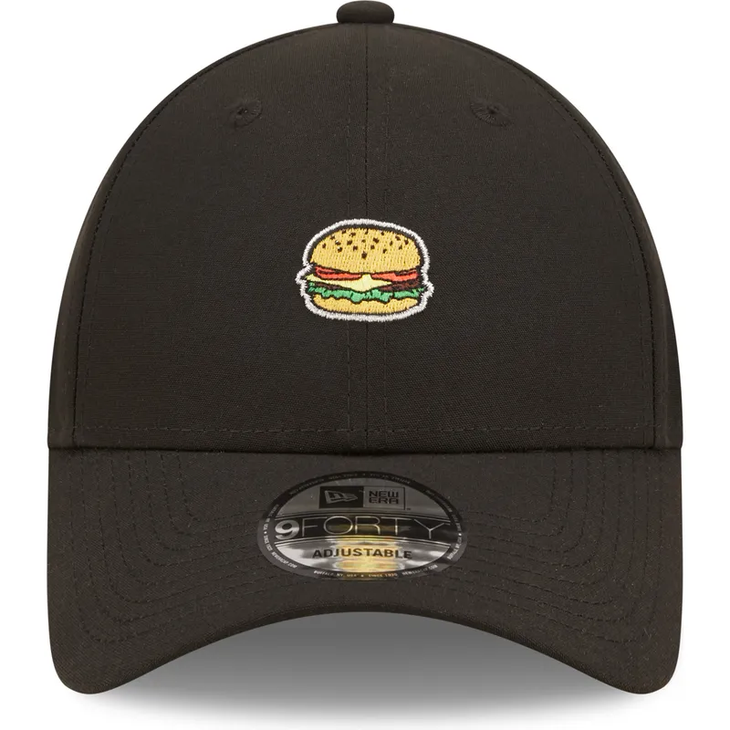 petten-gebogen-zwart-verstelbaar-good-burger-good-life-9forty-food-icon-van-new-era