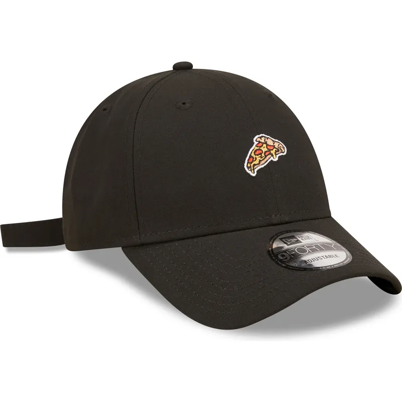 petten-gebogen-zwart-verstelbaar-pizza-have-a-slice-9forty-food-icon-van-new-era