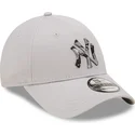 petten-gebogen-grijs-verstelbaar-9forty-seasonal-infill-van-new-york-yankees-mlb-van-new-era
