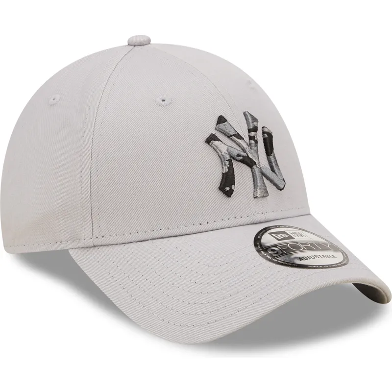 petten-gebogen-grijs-verstelbaar-9forty-seasonal-infill-van-new-york-yankees-mlb-van-new-era