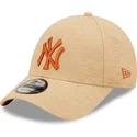 petten-gebogen-bruin-verstelbaar-9forty-jersey-essential-van-new-york-yankees-mlb-van-new-era