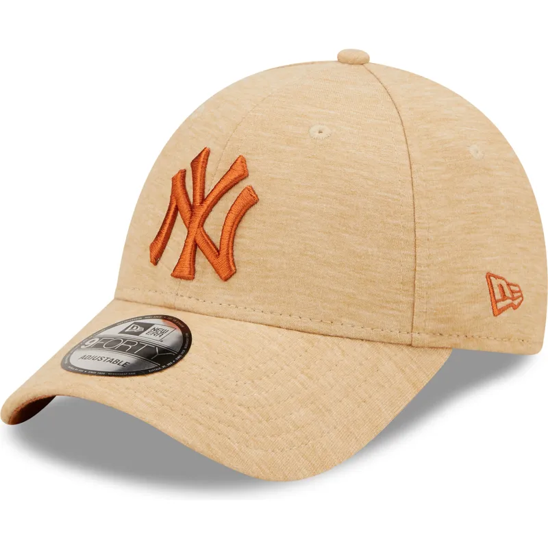 petten-gebogen-bruin-verstelbaar-9forty-jersey-essential-van-new-york-yankees-mlb-van-new-era