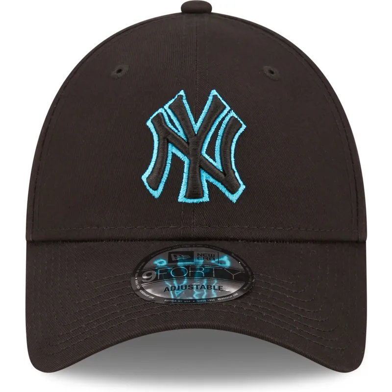 petten-gebogen-zwart-verstelbaar-9forty-neon-outline-van-new-york-yankees-mlb-van-new-era petten-gebogen-zwart-verstelbaar-9forty-neon-outline-van-new-york-yankees-mlb-van-new-era