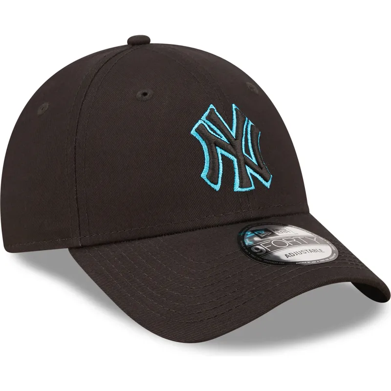 petten-gebogen-zwart-verstelbaar-9forty-neon-outline-van-new-york-yankees-mlb-van-new-era petten-gebogen-zwart-verstelbaar-9forty-neon-outline-van-new-york-yankees-mlb-van-new-era