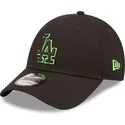 petten-gebogen-zwart-verstelbaar-9forty-neon-outline-van-los-angeles-dodgers-mlb-van-new-era