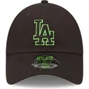 petten-gebogen-zwart-verstelbaar-9forty-neon-outline-van-los-angeles-dodgers-mlb-van-new-era