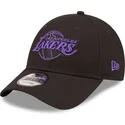 petten-gebogen-zwart-verstelbaar-9forty-neon-outline-van-los-angeles-lakers-nba-van-new-era