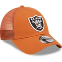 petten-gebogen-oranje-verstelbaar-a-frame-home-field-van-las-vegas-raiders-nfl-van-new-era