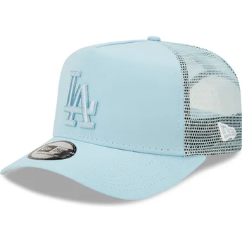 petten-gebogen-blauw-snapback-a-frame-tonal-mesh-van-los-angeles-dodgers-mlb-van-new-era