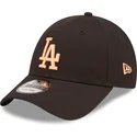 petten-gebogen-zwart-verstelbaar-9forty-league-essential-van-los-angeles-dodgers-mlb-van-new-era