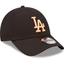 petten-gebogen-zwart-verstelbaar-9forty-league-essential-van-los-angeles-dodgers-mlb-van-new-era