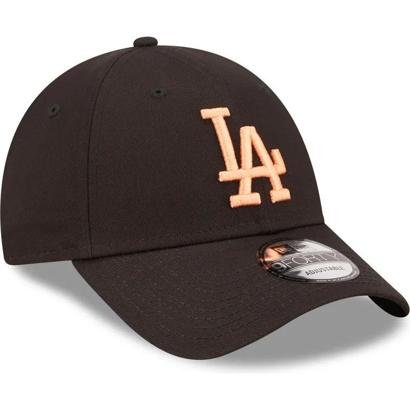 petten-gebogen-zwart-verstelbaar-9forty-league-essential-van-los-angeles-dodgers-mlb-van-new-era