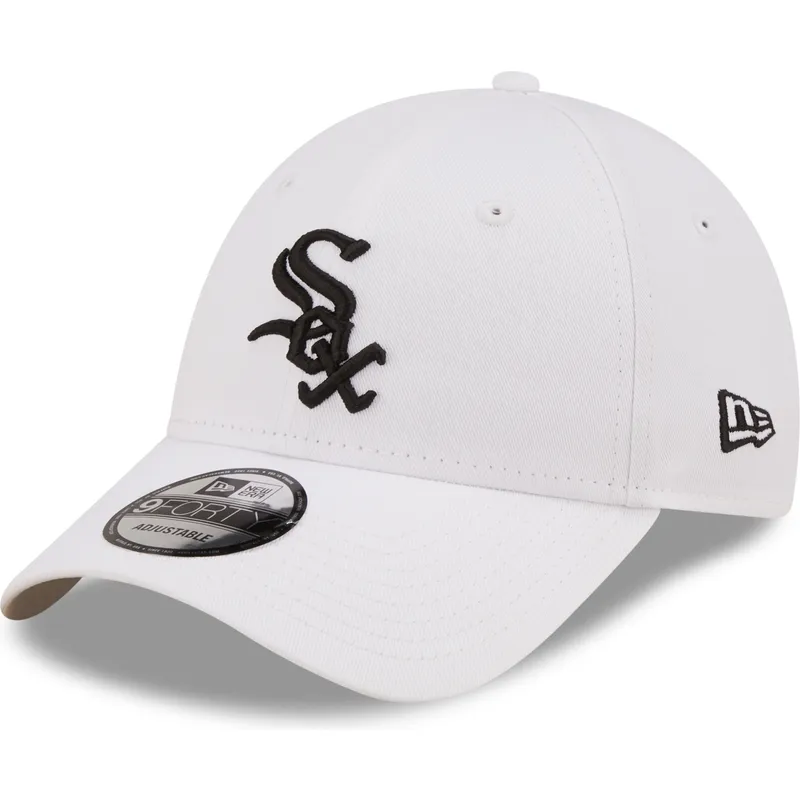 petten-gebogen-wit-verstelbaar-9forty-league-essential-van-chicago-white-sox-mlb-van-new-era