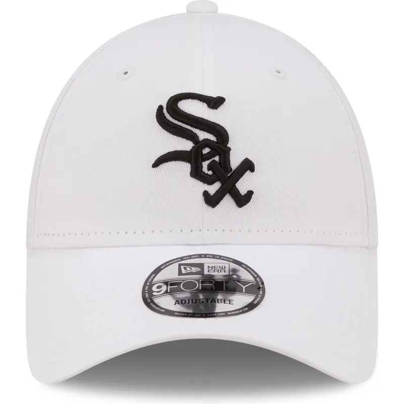 petten-gebogen-wit-verstelbaar-9forty-league-essential-van-chicago-white-sox-mlb-van-new-era
