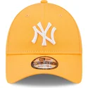 petten-gebogen-oranje-verstelbaar-9forty-league-essential-van-new-york-yankees-mlb-van-new-era