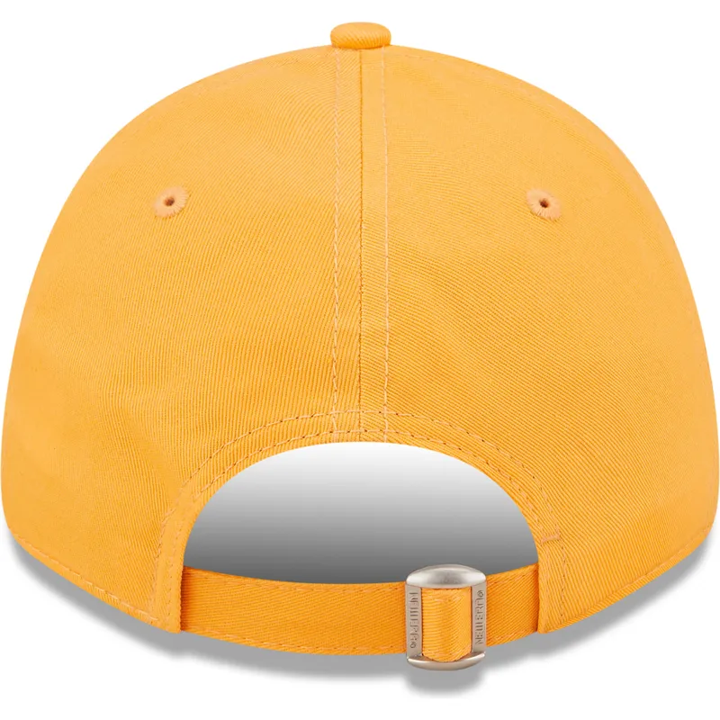 petten-gebogen-oranje-verstelbaar-9forty-league-essential-van-new-york-yankees-mlb-van-new-era