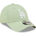 petten-gebogen-groen-verstelbaar-9forty-league-essential-van-los-angeles-dodgers-mlb-van-new-era