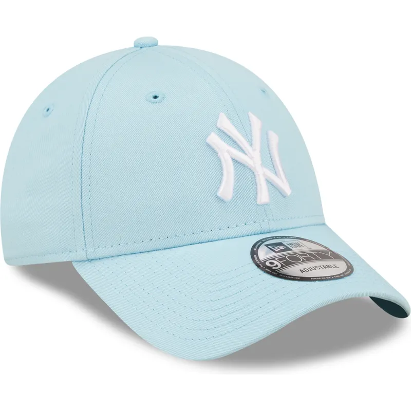 petten-gebogen-blauw-verstelbaar-9forty-league-essential-van-new-york-yankees-mlb-van-new-era