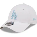 petten-gebogen-wit-verstelbaar-9forty-league-essential-van-los-angeles-dodgers-mlb-van-new-era