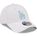 petten-gebogen-wit-verstelbaar-9forty-league-essential-van-los-angeles-dodgers-mlb-van-new-era