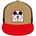 petten-plat-bruin-snapback-casf-mo4-mickey-mouse-disney-van-capslab