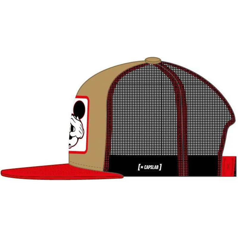 petten-plat-bruin-snapback-casf-mo4-mickey-mouse-disney-van-capslab